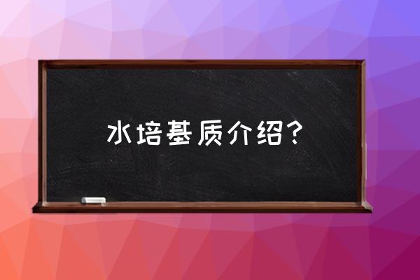 花卉基质是什么意思 水培基质介绍？