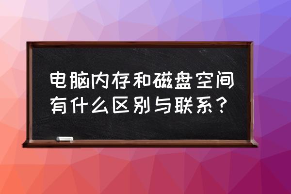 怎么查看电脑内存剩余 电脑内存和磁盘空间有什么区别与联系？