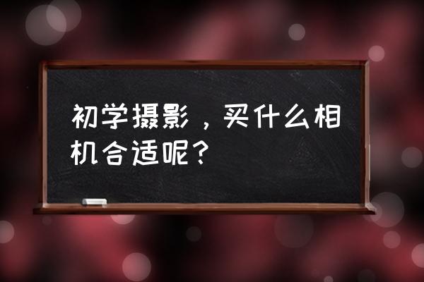 单反相机入门哪种最好 初学摄影，买什么相机合适呢？